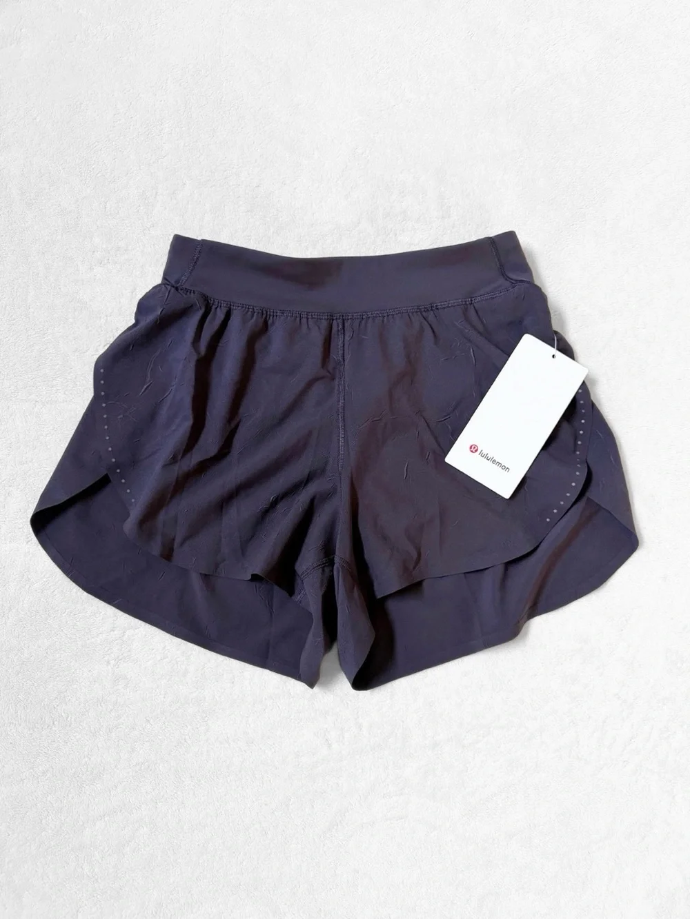 NWT Lululemon Fast and Free HR Split Short 3” Crinkle – Atmospheric Purple – XS